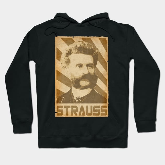 Johann Strauss II Retro Propaganda Hoodie by Nerd_art